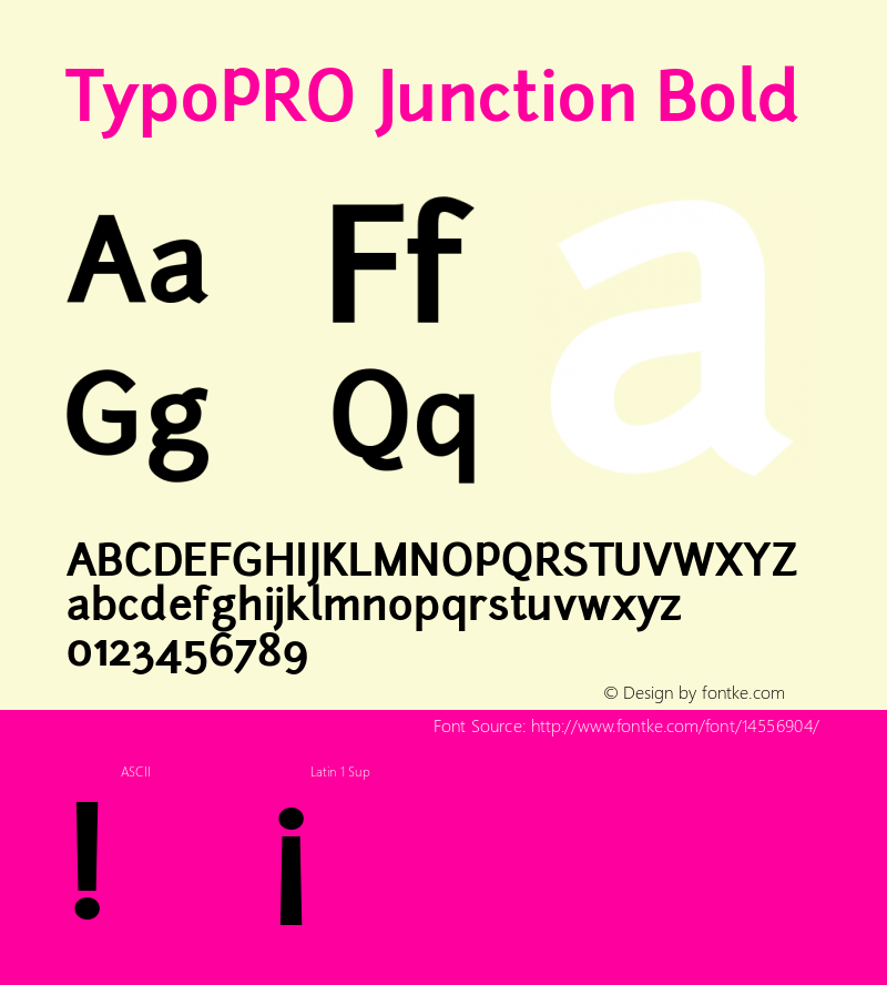 TypoPRO Junction Bold Version 001.001图片样张