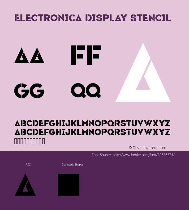 Electronica Display Stencil Version 1.000 2019 initial release图片样张