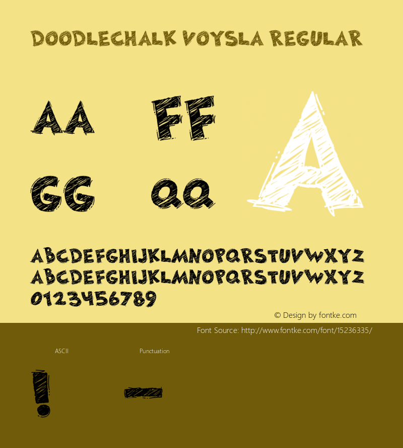 DoodleChalk Voysla Regular Version 1.000图片样张