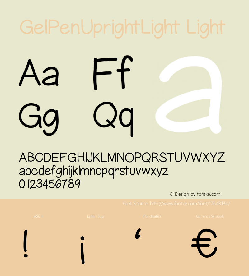 GelPenUprightLight Light Version 001.000图片样张