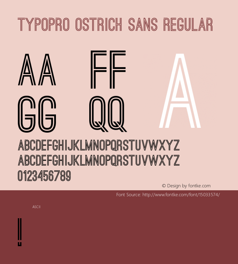 TypoPRO Ostrich Sans Regular Version 1.001;PS 001.001;hotconv 1.0.70;makeotf.lib2.5.58329图片样张