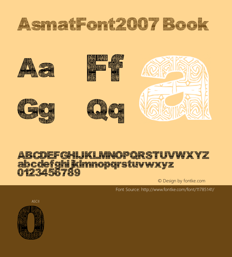 AsmatFont2007 Book Version 1.00 December 8, 200图片样张