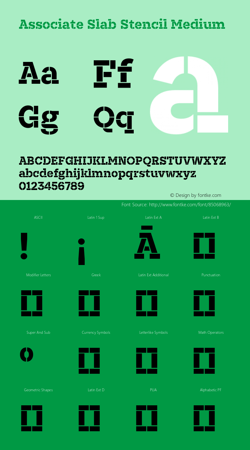 Associate Slab Stencil Medium Version 1.0图片样张