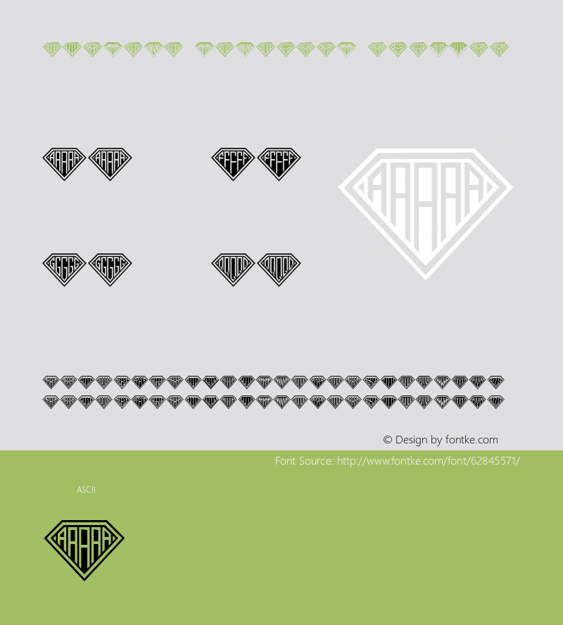 Diamond Monogram Regular Version 1.000图片样张