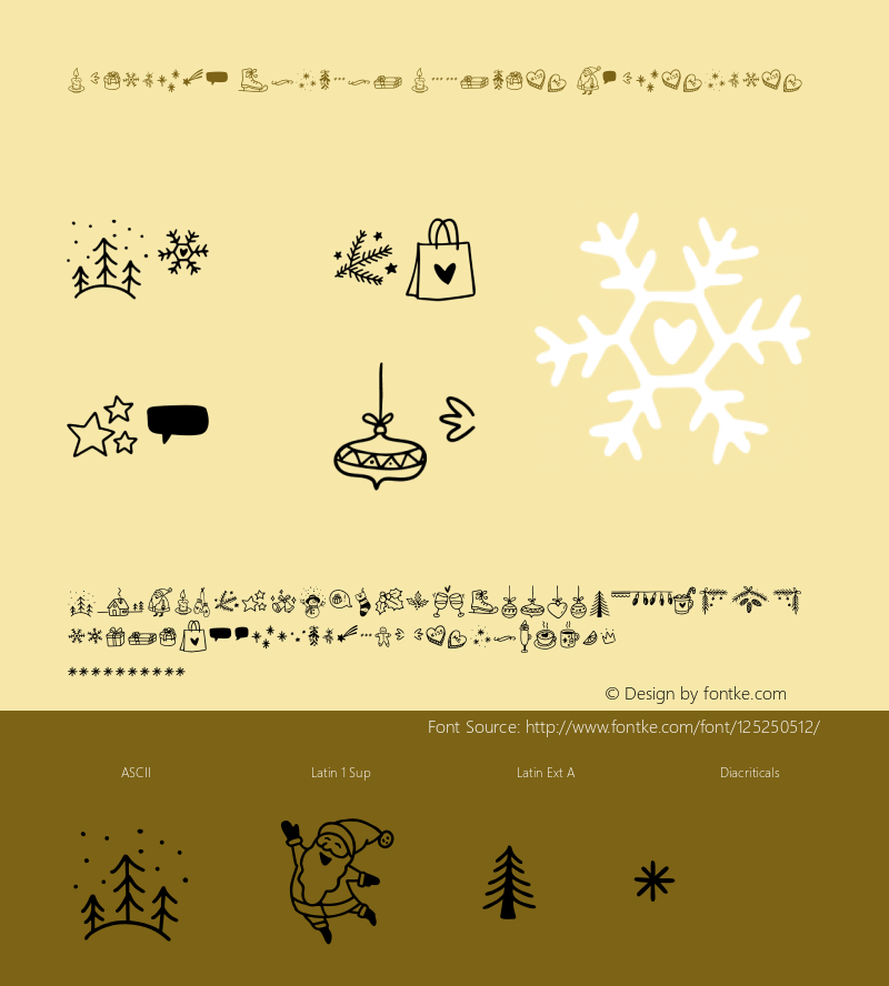 Dreaming Outloud Doodles Christmas Version 1.000;hotconv 1.0.109;makeotfexe 2.5.65596图片样张