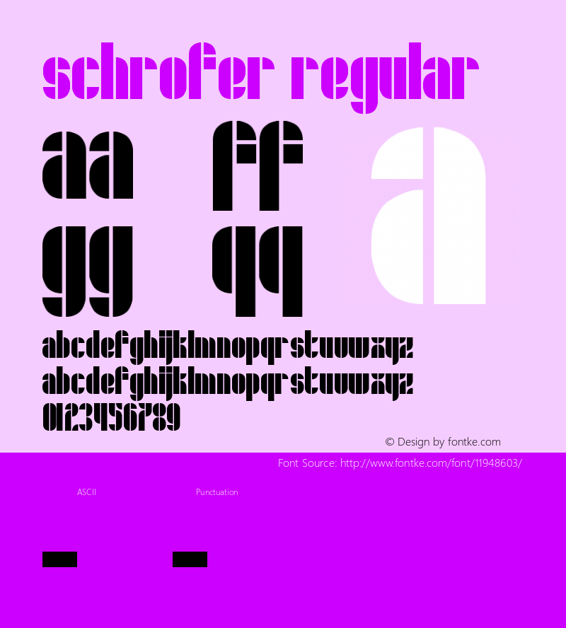 Schrofer Regular 001.001图片样张