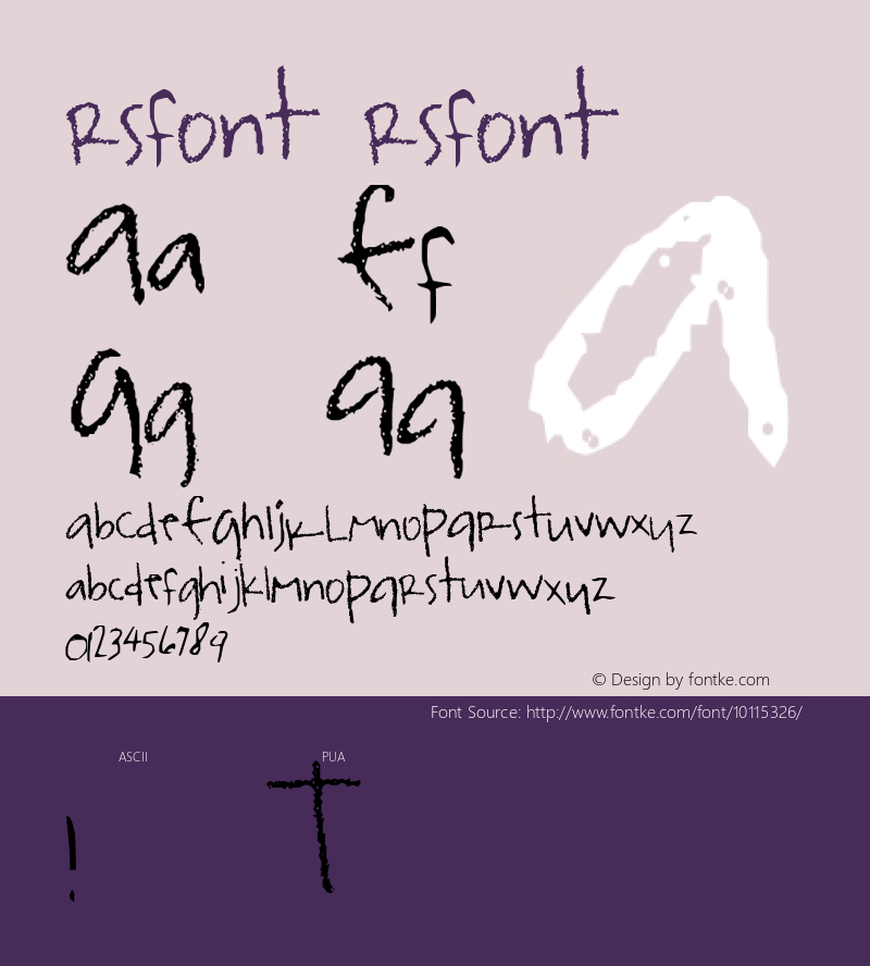 rsfont rsfont 2002; 1.0, initial release图片样张