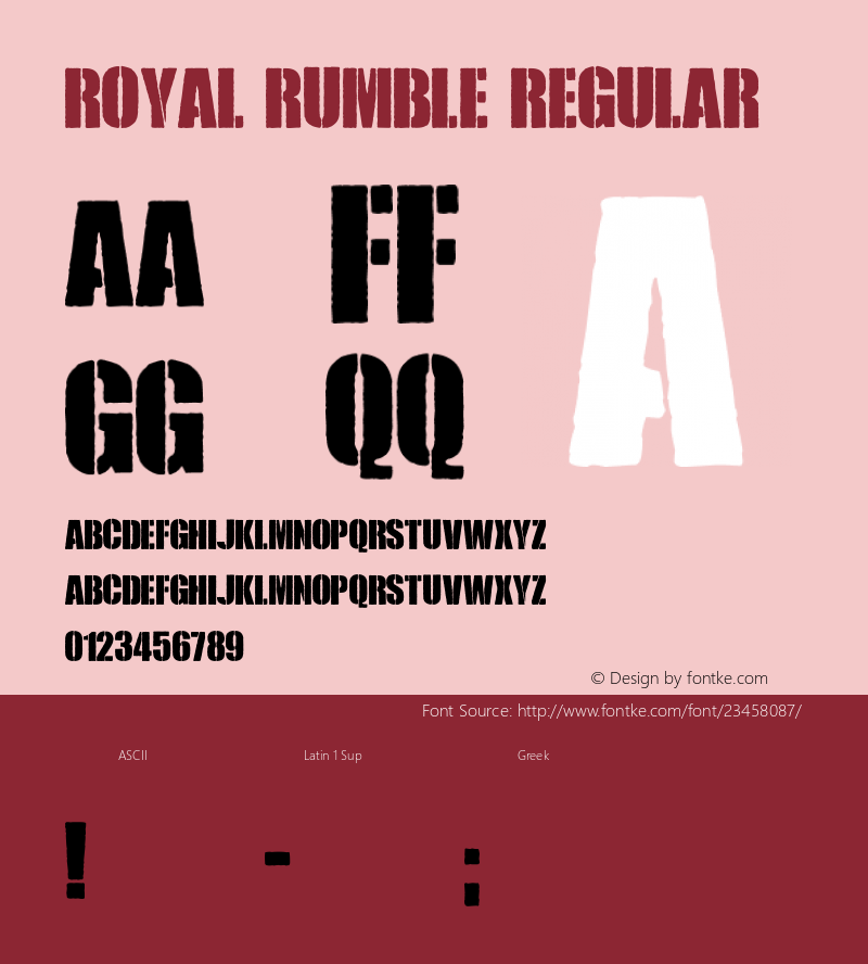 Royal Rumble Version 1.00 October 20, 2013, initial release图片样张