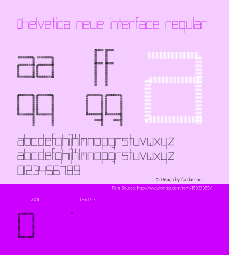 .Helvetica Neue Interface Regular 10.0d35e1图片样张