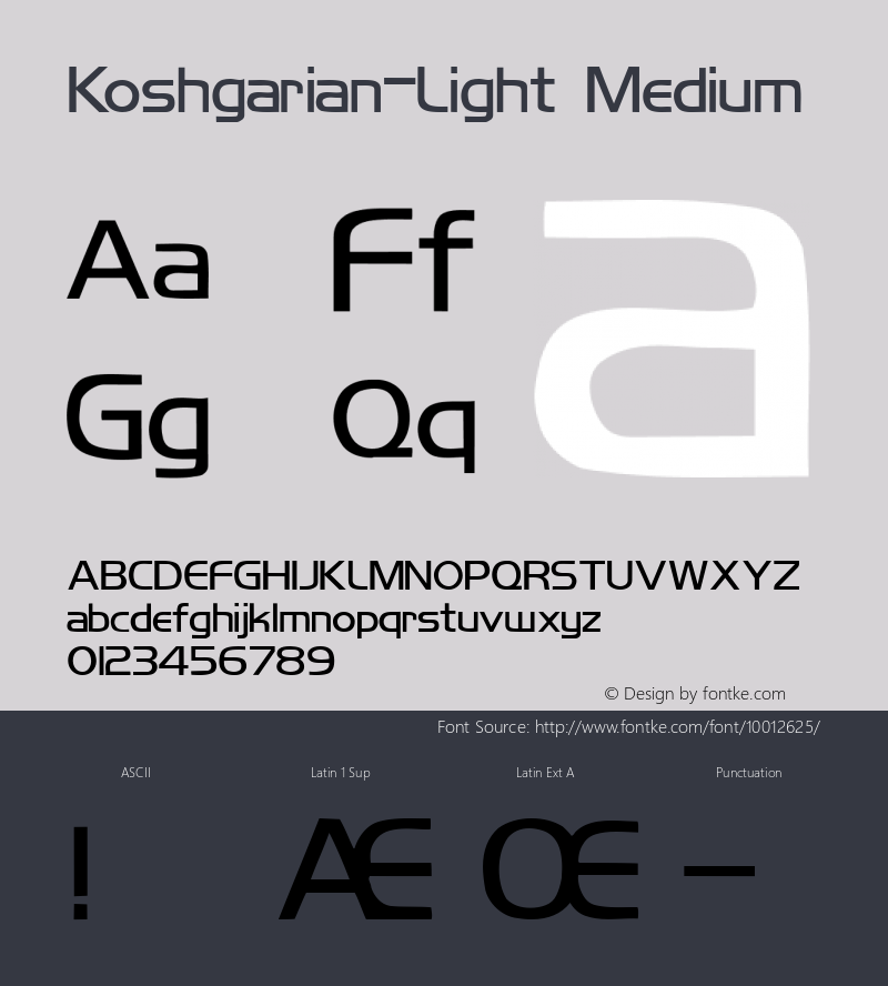 Koshgarian-Light Medium 001.000图片样张