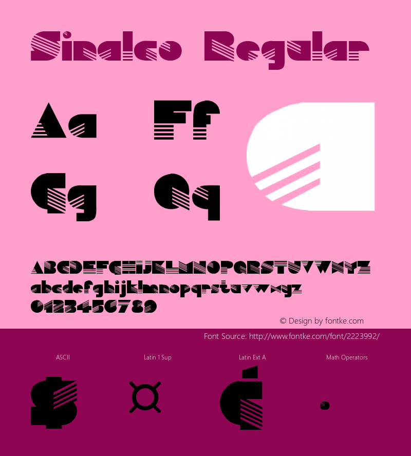 Sinalco Regular Converted from c:\5-lba-tt\SINALOA_.TF1 by ALLTYPE图片样张