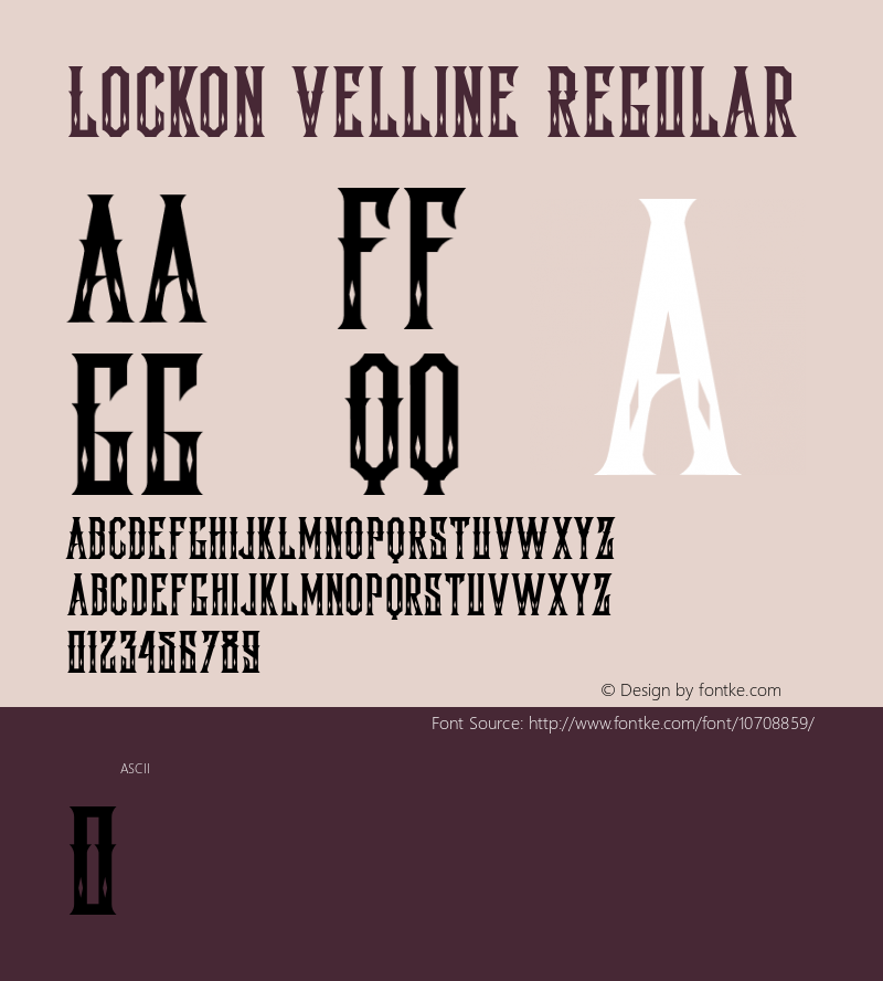 Lockon Velline Regular 1.000图片样张