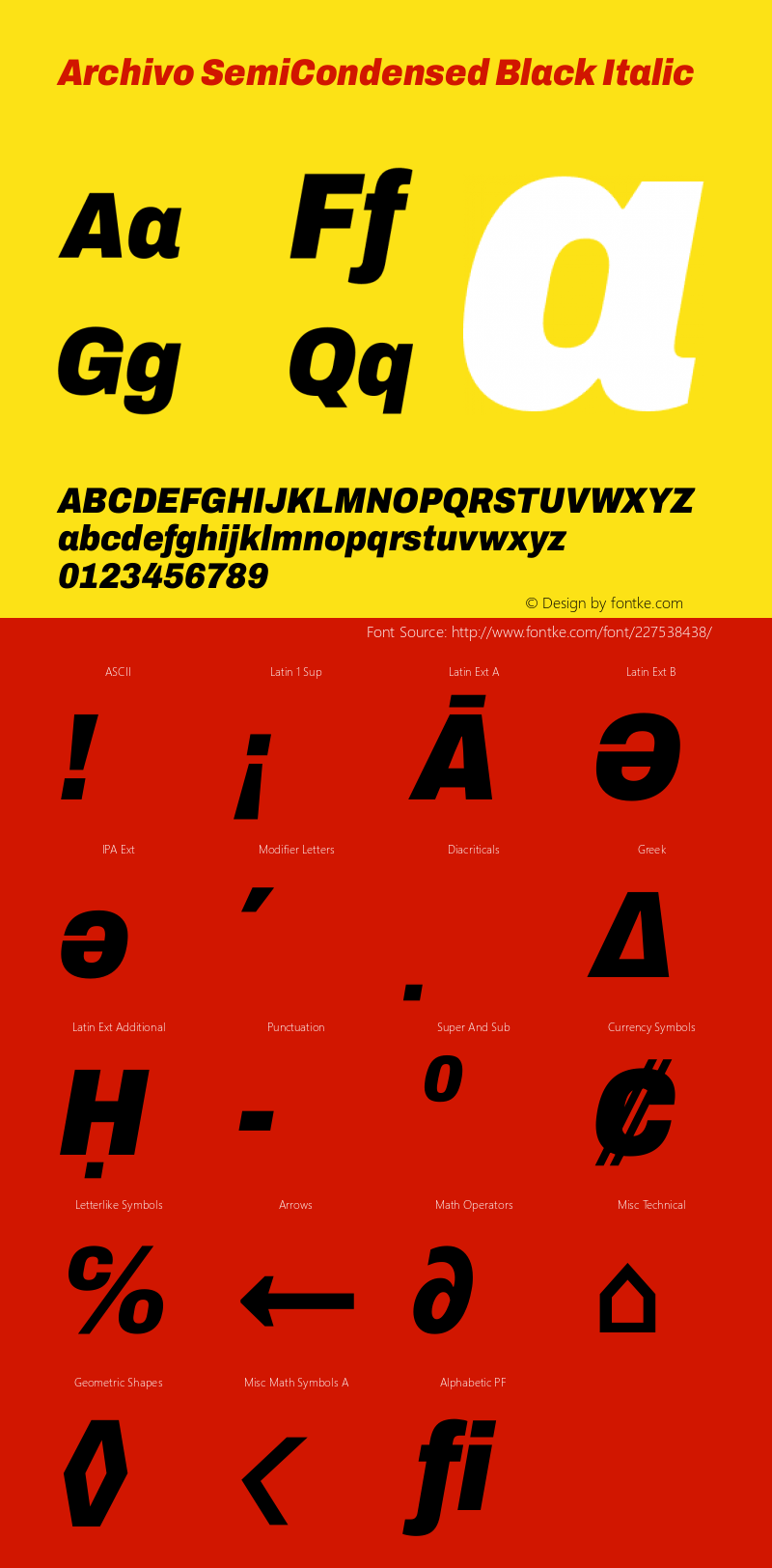 Archivo SemiCondensed Black Italic Version 2.001图片样张