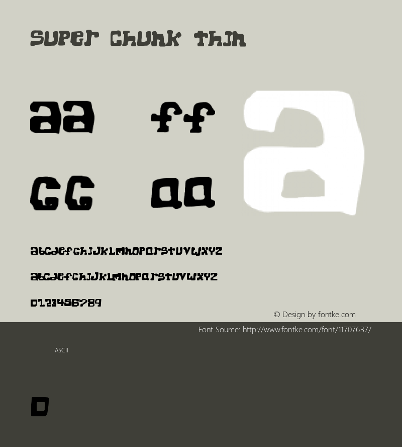 Super Chunk Thin Version 1999; 1.0, initial r图片样张
