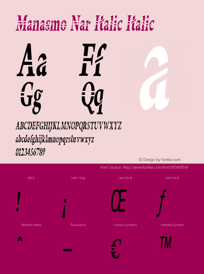 Manasmo Nar Italic Italic Version 1.000图片样张