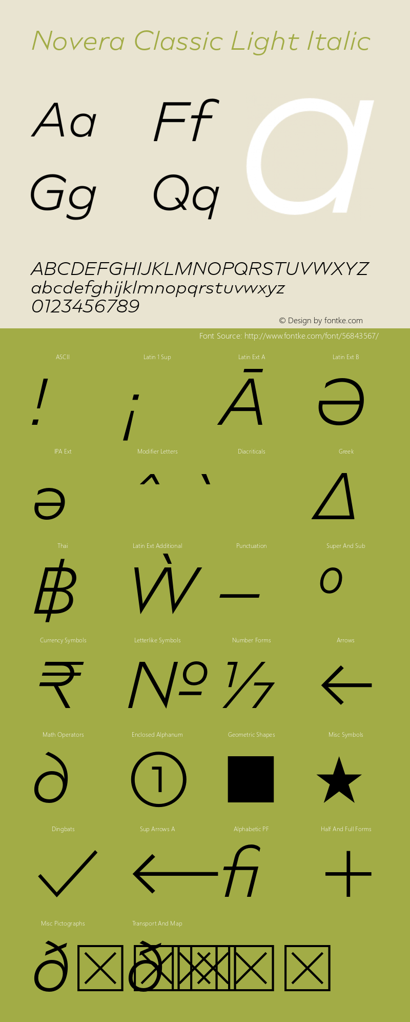 Novera Classic Light Italic Version 1.000;PS 001.000;hotconv 1.0.88;makeotf.lib2.5.64775图片样张