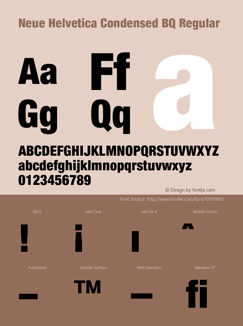 Neue Helvetica Condensed BQ Regular 001.000图片样张