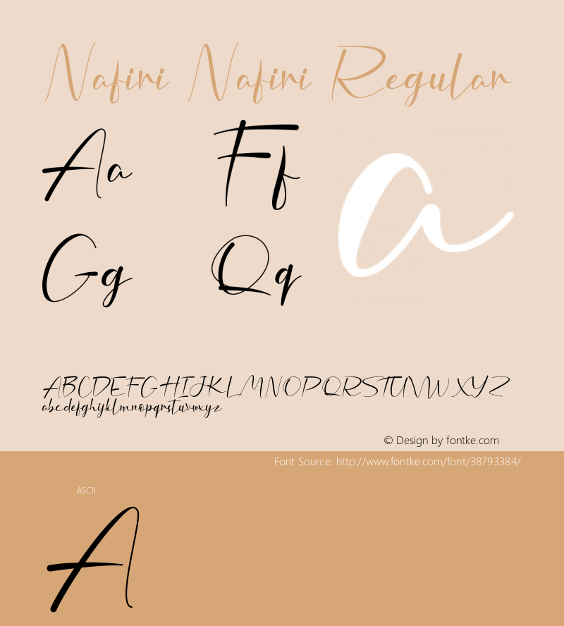 Nafiri Nafiri Regular Version 1.00;October 1, 2019;FontCreator 11.5.0.2430 32-bit图片样张