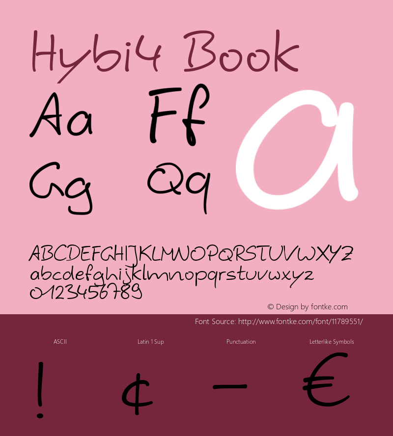 Hybi4 Book Version Macromedia Fontograp图片样张