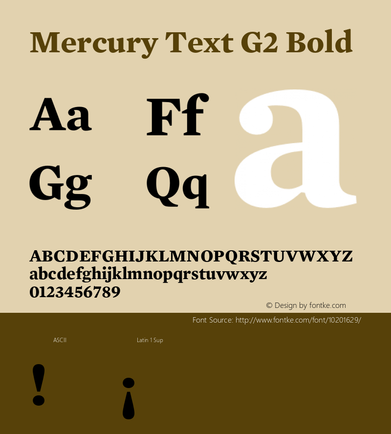 Mercury Text G2 Bold 001.000图片样张