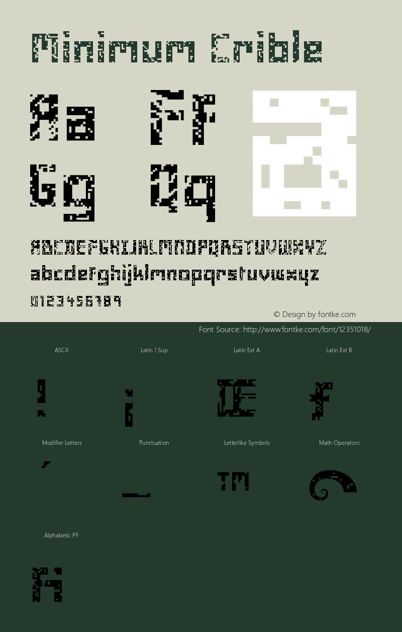 Minimum Crible Version 001.000图片样张