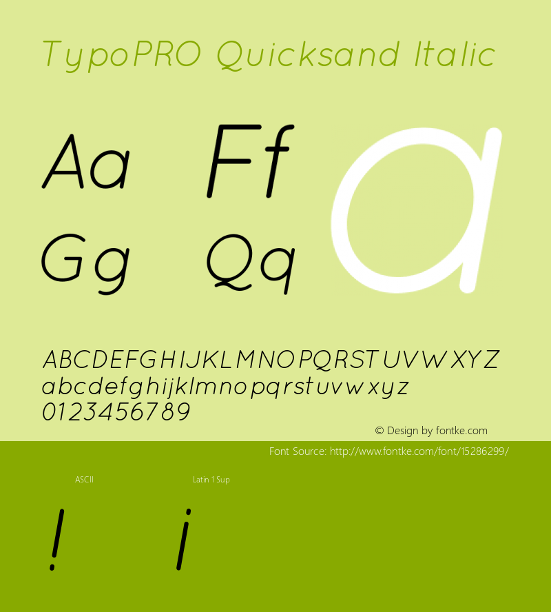 TypoPRO Quicksand Italic 1.002图片样张