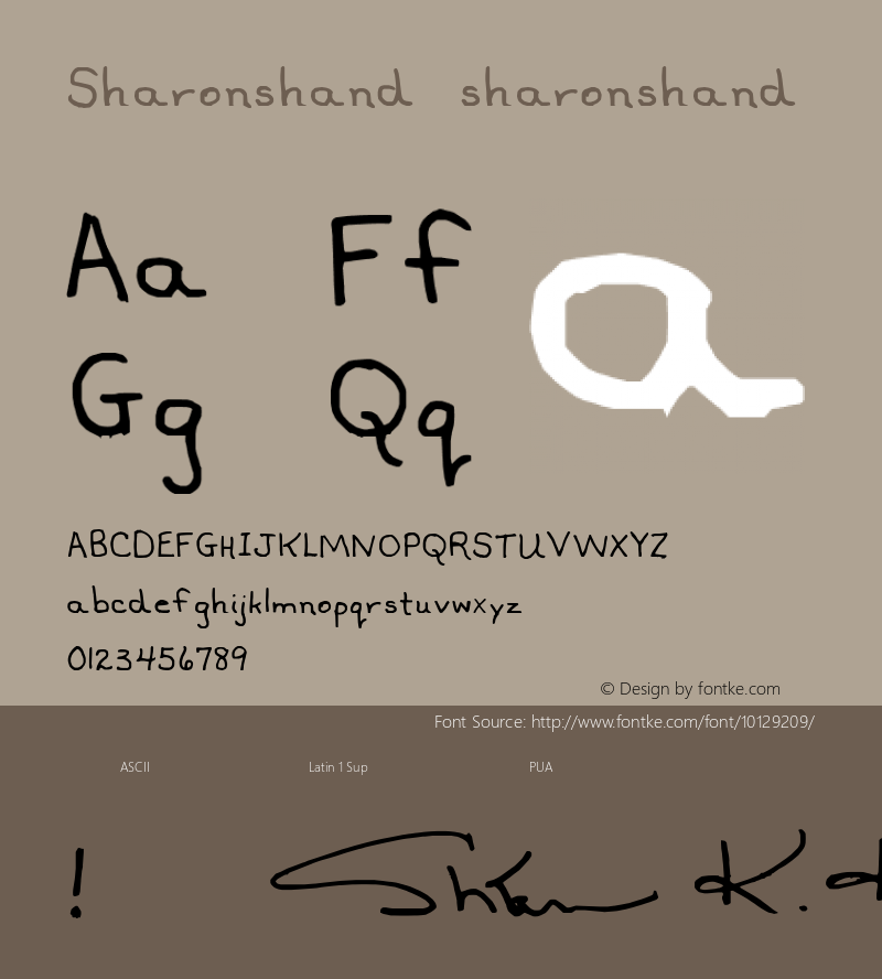 Sharonshand sharonshand 2003; 1.0, initial release图片样张