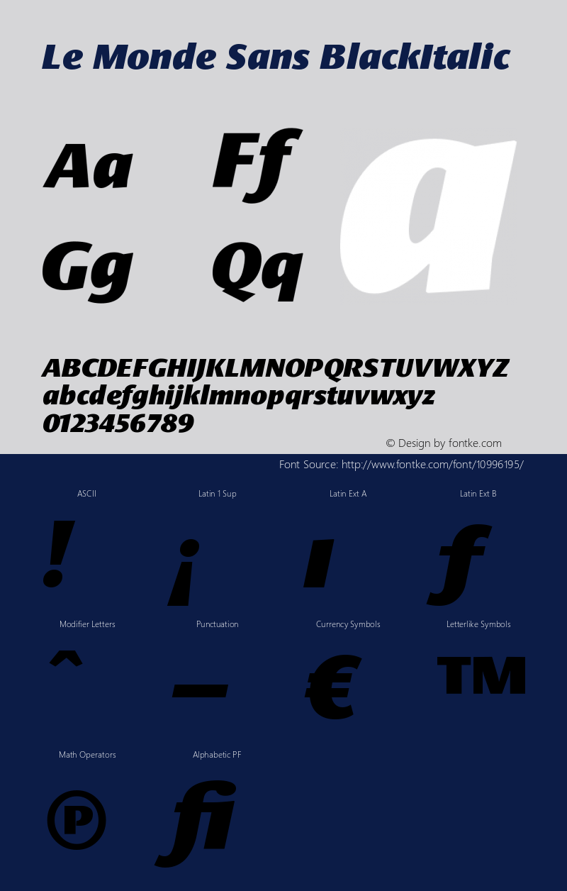 Le Monde Sans BlackItalic Version 001.000图片样张