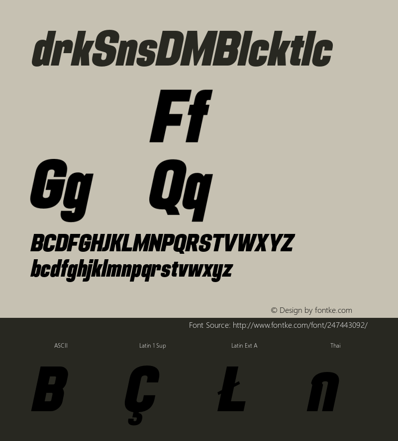 Adirek Sans DEMO Black Italic Version 1.03图片样张