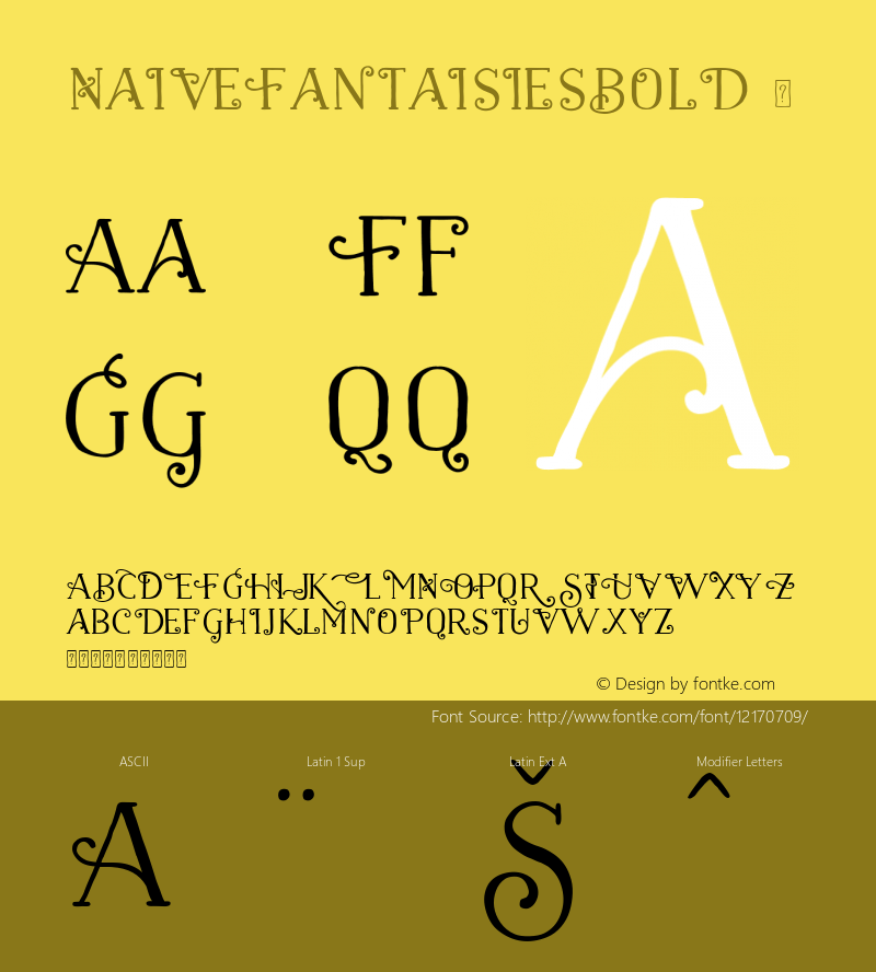 NaiveFantaisiesBold ☞ 2.000;com.myfonts.easy.la-goupil.naive.fantaisies-bold.wfkit2.version.461K图片样张