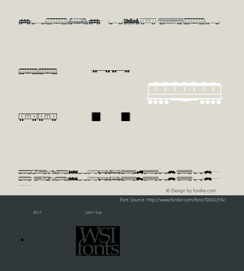 Trains Regular The IMSI MasterFonts Collection, tm 1995, 1996 IMSI (International Microcomputer Software Inc.)图片样张