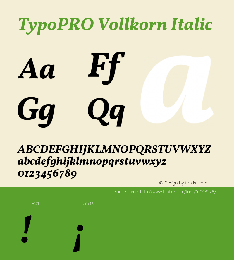 TypoPRO Vollkorn Italic Version 3.005;PS 003.005;hotconv 1.0.70;makeotf.lib2.5.58329图片样张