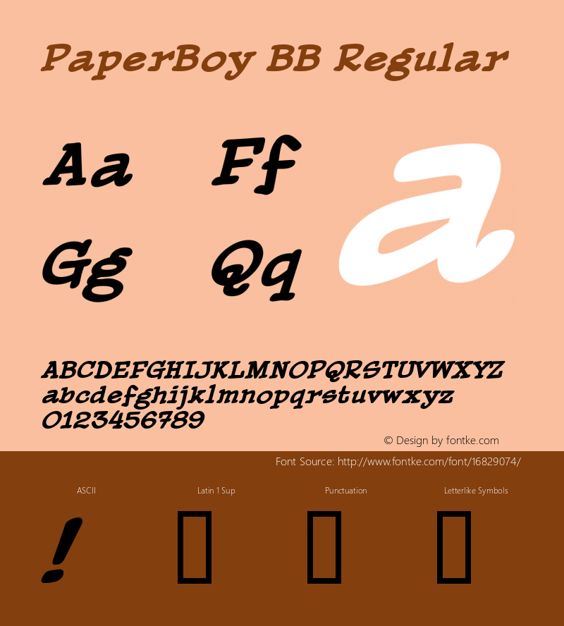 PaperBoy BB Regular Version 4.10图片样张