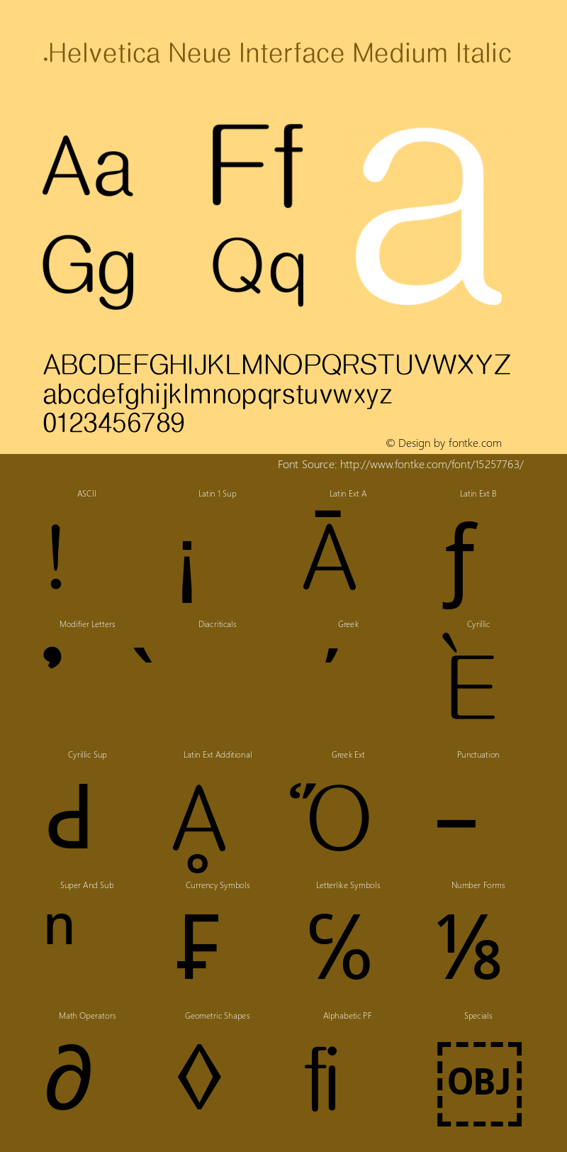 .Helvetica Neue Interface Medium Italic 10.0d35e1图片样张