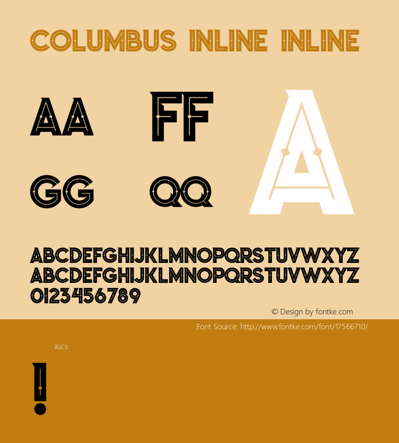 Columbus Inline Inline Version 1.0图片样张