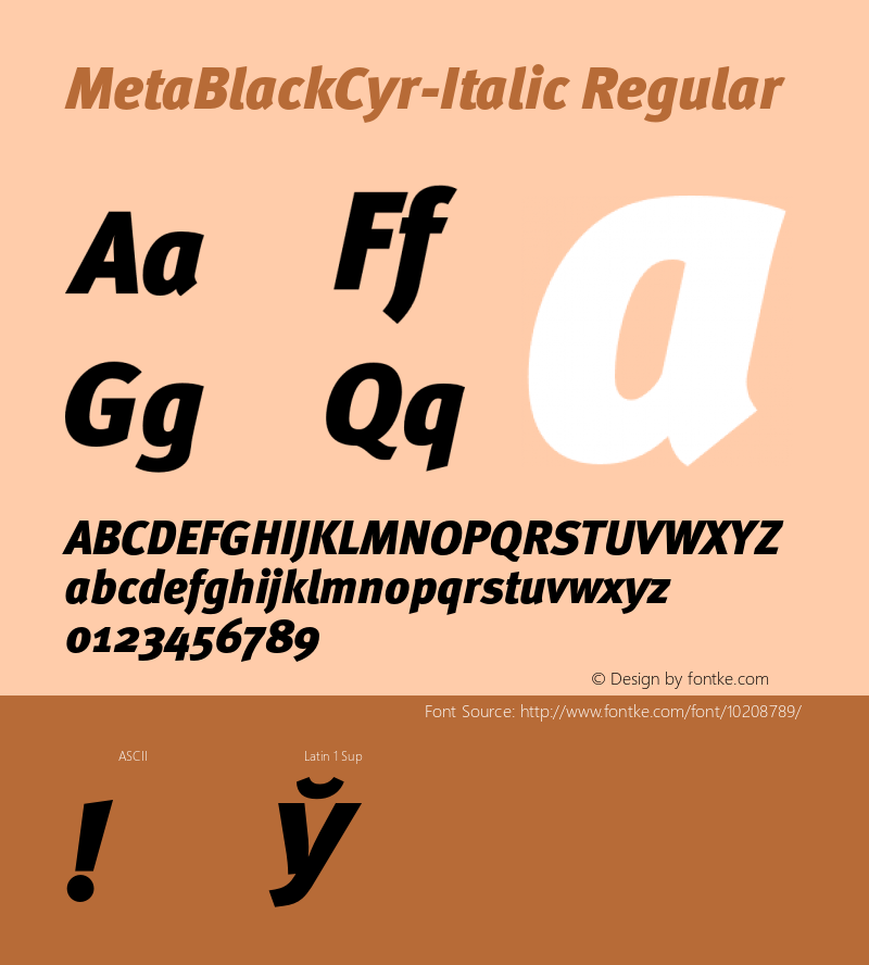 MetaBlackCyr-Italic Regular 004.031图片样张