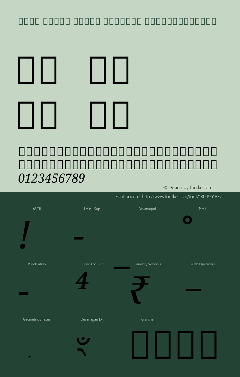 Noto Serif Tamil Slanted SemiCondensed Version 2.000; ttfautohint (v1.8.2)图片样张