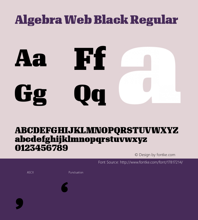 Algebra Web Black Regular Version 1.1 2016图片样张