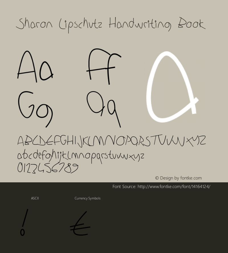 Sharon Lipschutz Handwriting Book Version 1.000图片样张