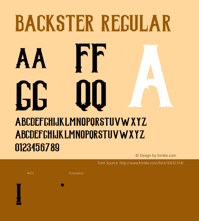 Backster Regular 1.000图片样张