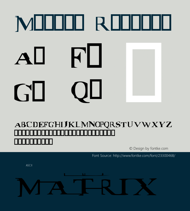 Matrix 2000; 1.0, initial release图片样张