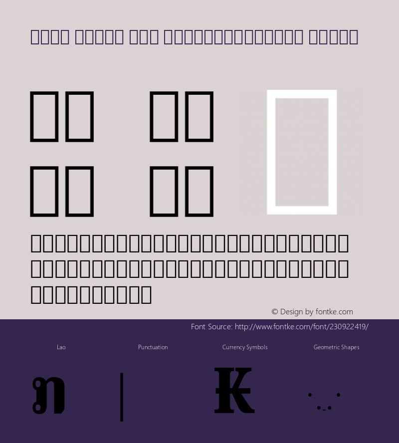 Noto Serif Lao ExtraCondensed Black Version 2.000; ttfautohint (v1.8) -l 8 -r 50 -G 200 -x 14 -D lao -f none -a qsq -X 