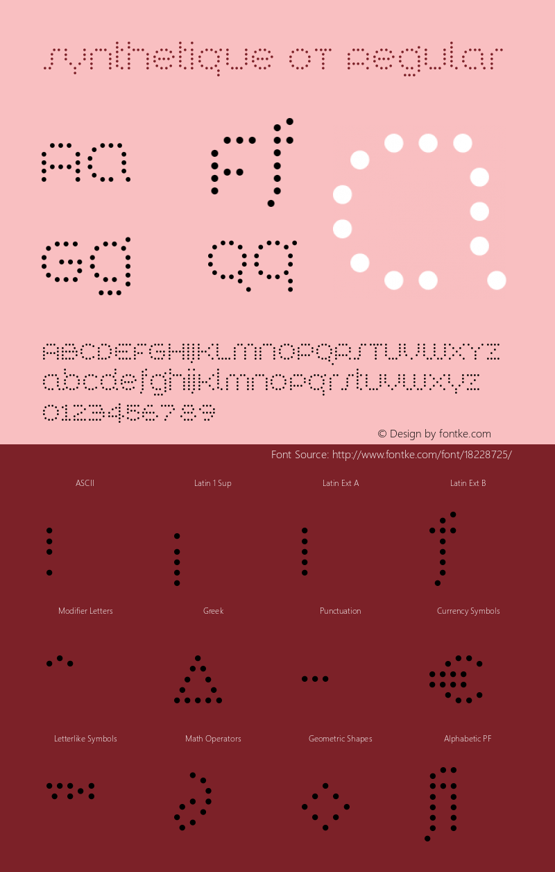 Synthetique OT Regular Version 1.000图片样张