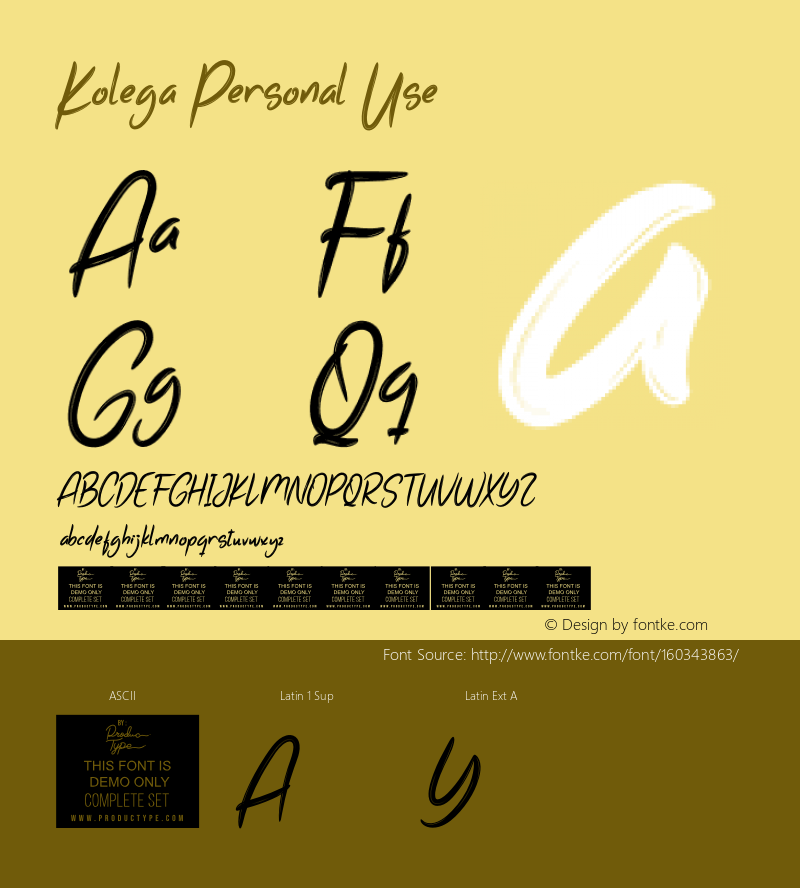 Kolega Personal Use Version 1.001;Fontself Maker 3.5.3图片样张