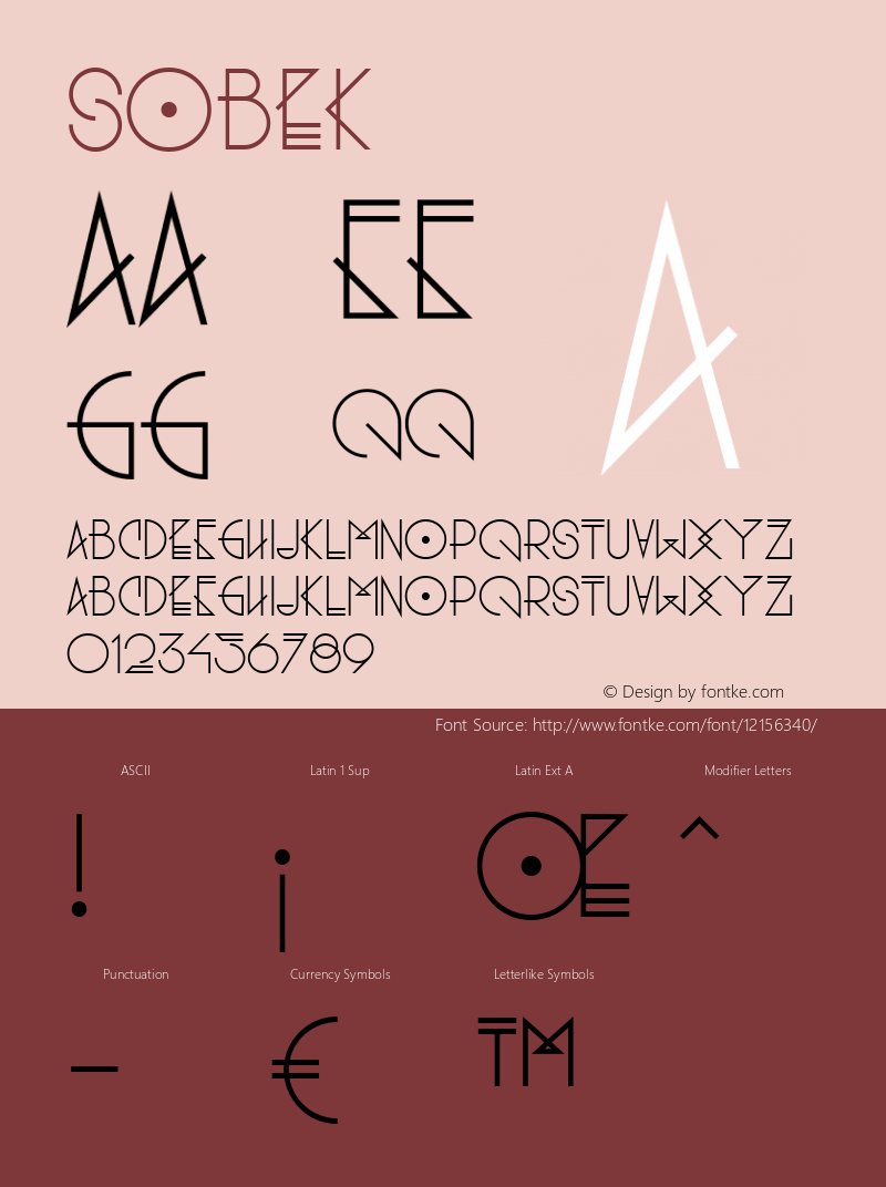 Sobek ☞ Version 1.000;com.myfonts.easy.thinkdust.sobek.regular.wfkit2.version.3SCc图片样张