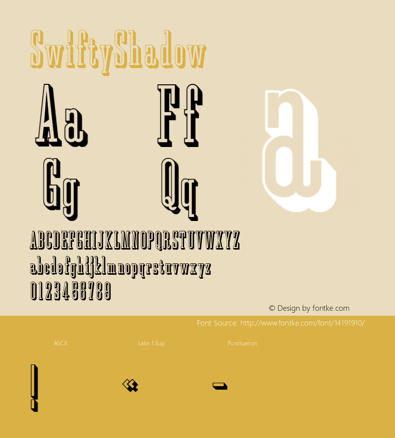 SwiftyShadow ☞ 001.001;com.myfonts.matchandkerosene.swifty.shadow.wfkit2.3CJH图片样张