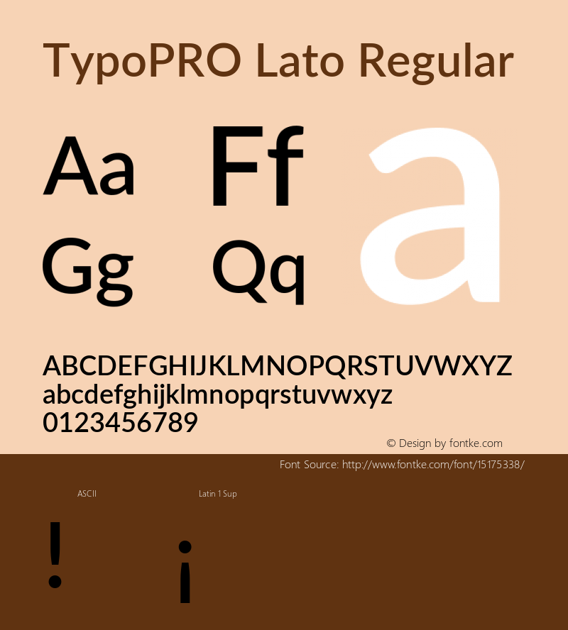 TypoPRO Lato Regular Version 2.010; 2014-09-01; http://www.latofonts.com/图片样张