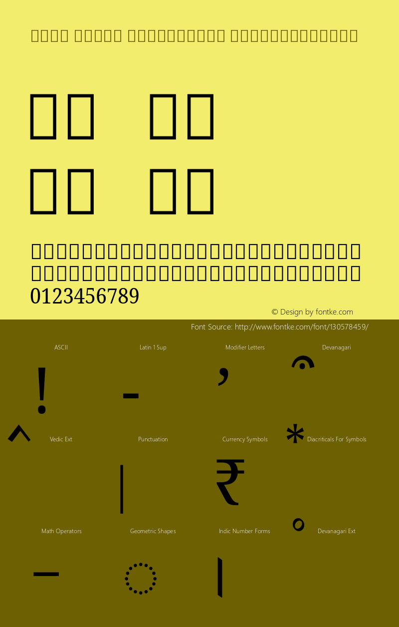 Noto Serif Devanagari SemiCondensed Version 2.001; ttfautohint (v1.8.3) -l 8 -r 50 -G 200 -x 14 -D deva -f none -a qsq -X 