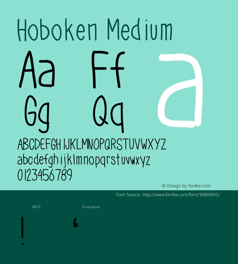 Hoboken Medium Version 001.000图片样张