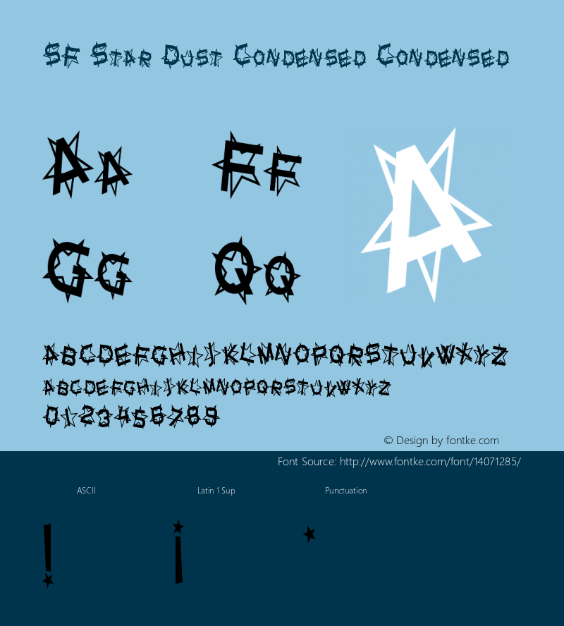 SF Star Dust Condensed Condensed Version ver 1.0; 1999. Freew图片样张